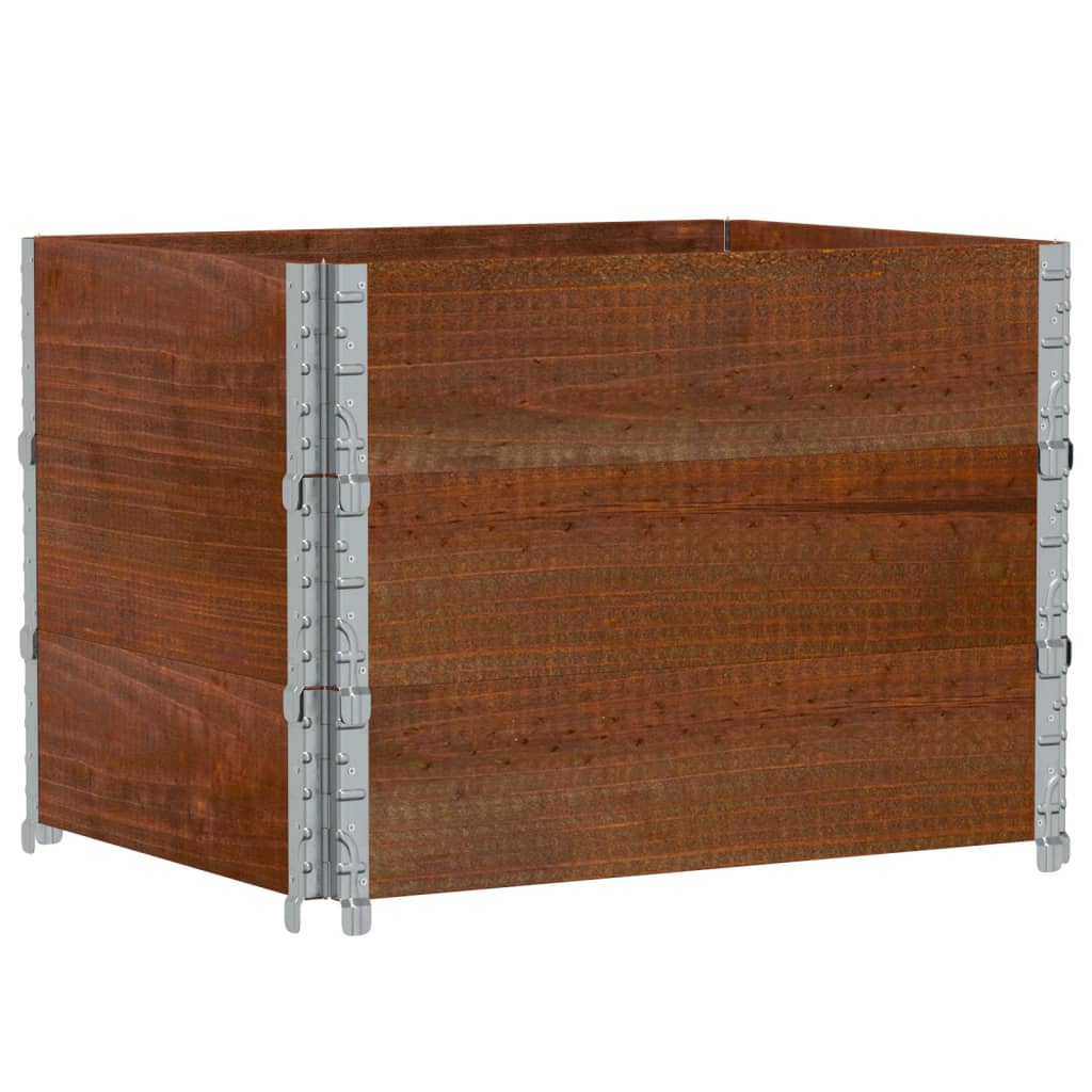 Plantekasse brun 80x60 cm heltre furu