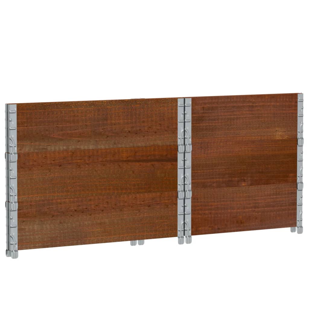 Plantekasse brun 80x60 cm heltre furu