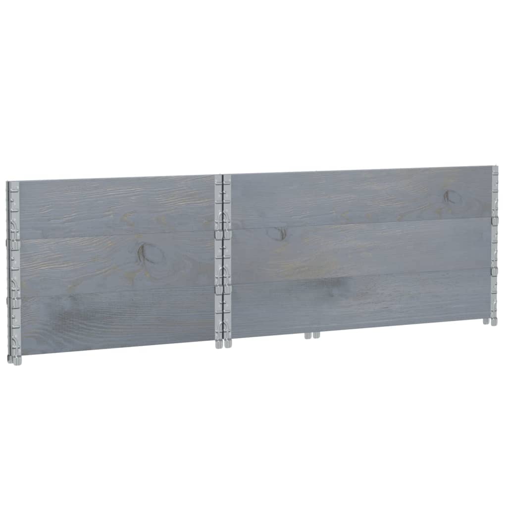 Plantekasse grå 120x80 cm heltre furu