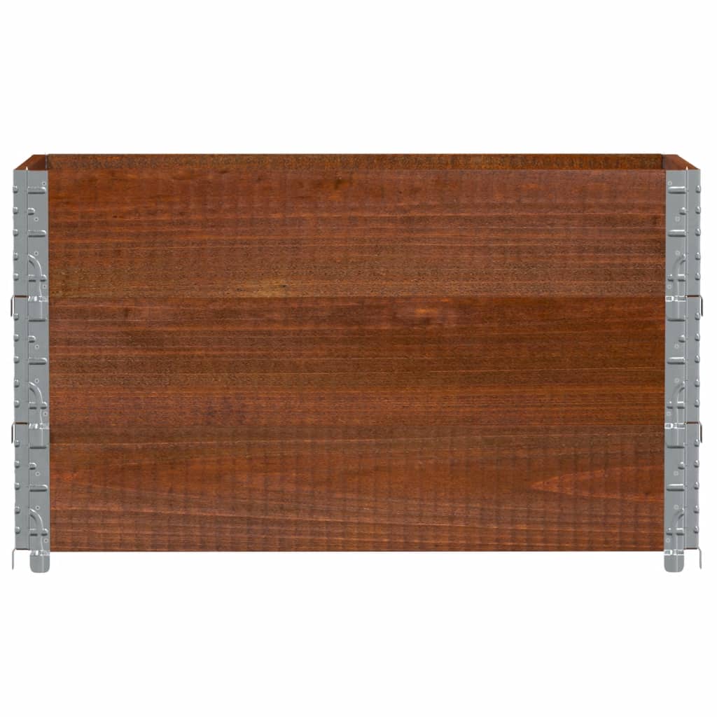 Plantekasse brun 100x50 cm heltre furu vidaXL