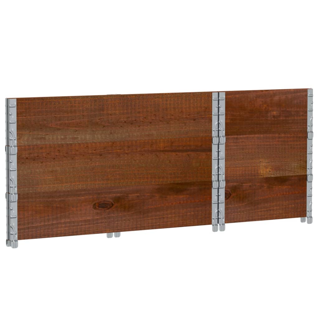 Plantekasse brun 100x50 cm heltre furu vidaXL