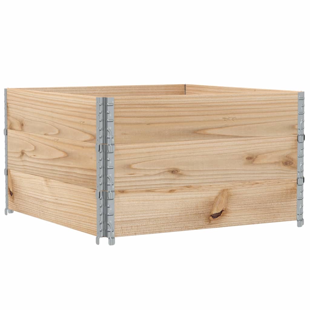 Plantekasse 100x100 cm heltre furu vidaXL