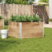 Plantekasse 100x100 cm heltre furu vidaXL