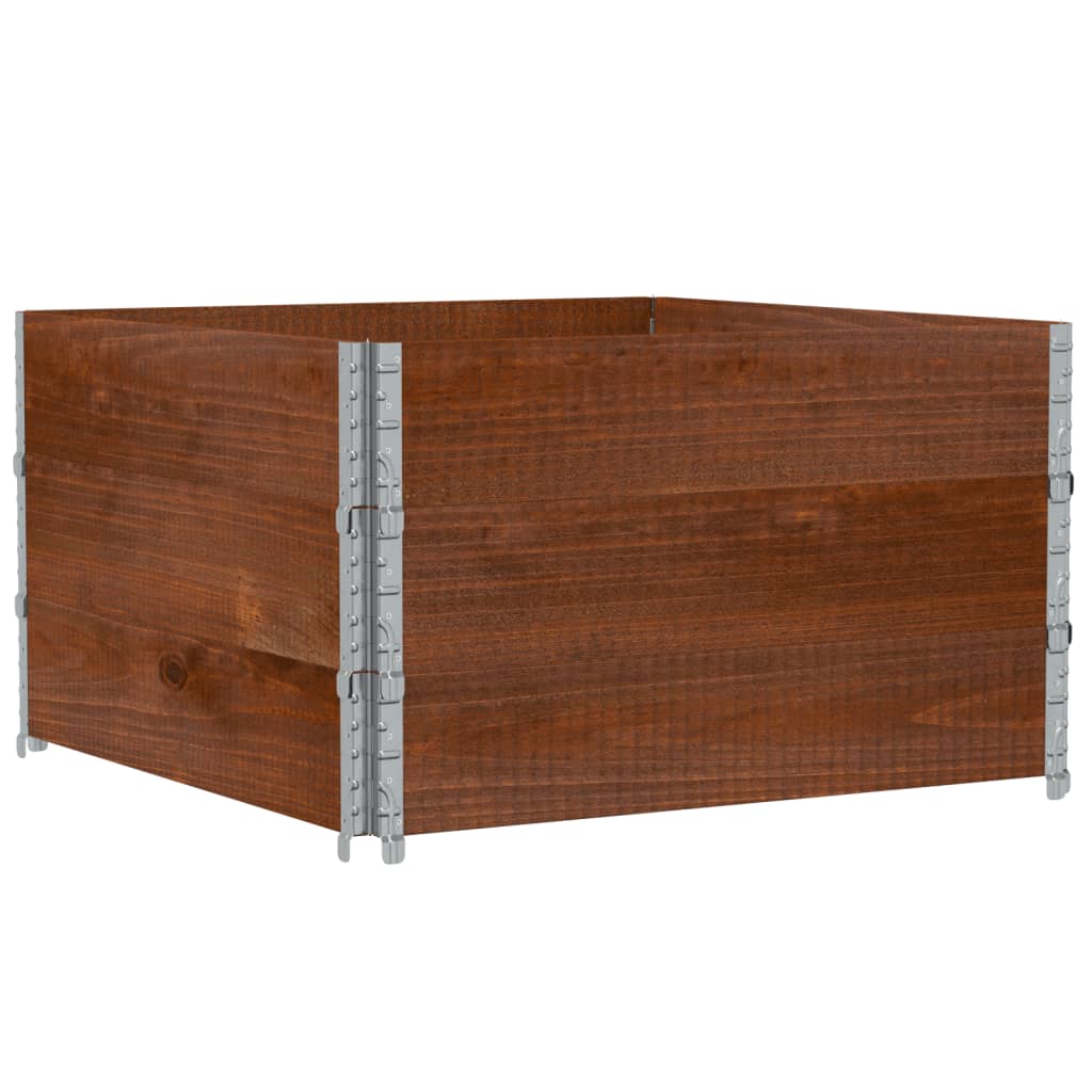Plantekasse brun 100x100 cm heltre furu