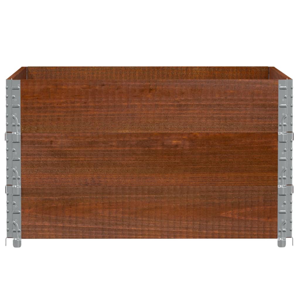 Plantekasse brun 100x100 cm heltre furu