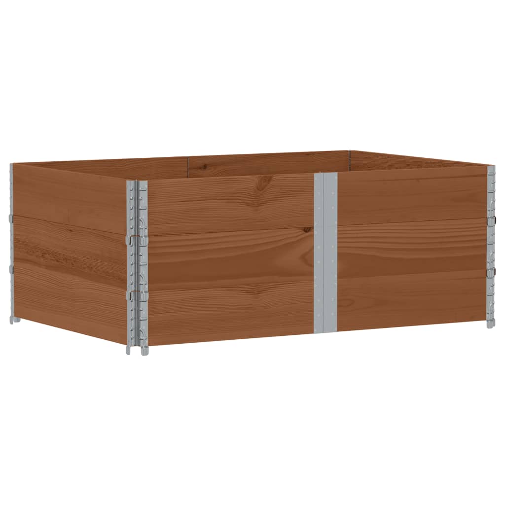 Plantekasse brun 150x100 cm heltre furu vidaXL