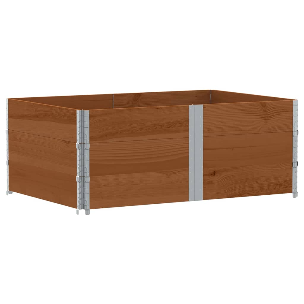 Plantekasse brun 150x100 cm heltre furu vidaXL