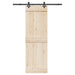 Utstyr for skyvedør 152,5 cm stål svart