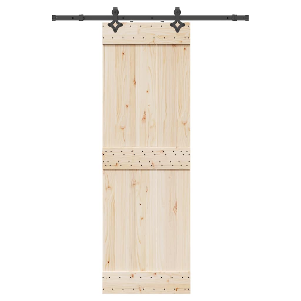 Utstyr for skyvedør 152,5 cm stål svart