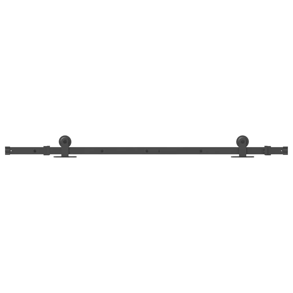 Utstyr for skyvedør 152,5 cm stål svart