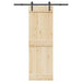Utstyr for skyvedør 152,5 cm stål svart vidaXL