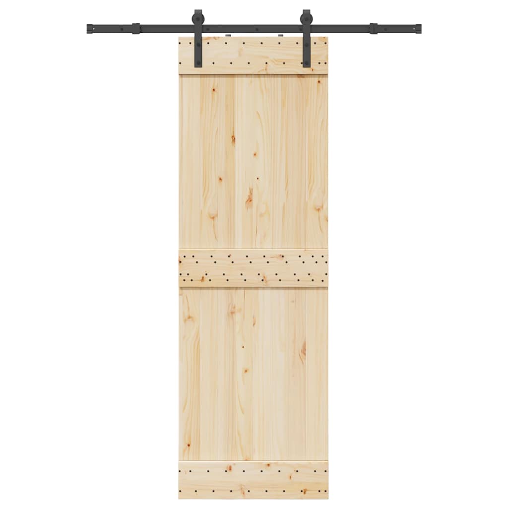 Utstyr for skyvedør 152,5 cm stål svart vidaXL