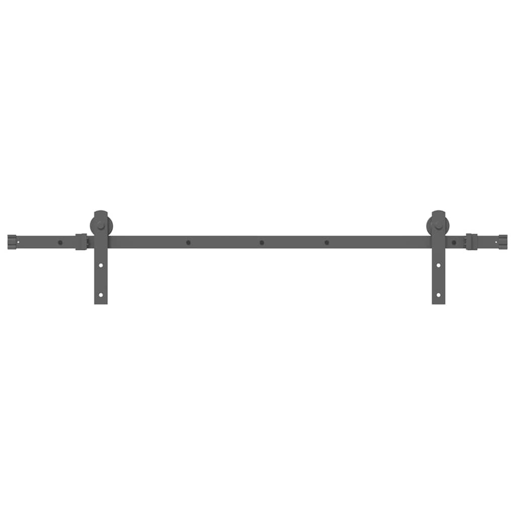 Utstyr for skyvedør 152 cm stål svart