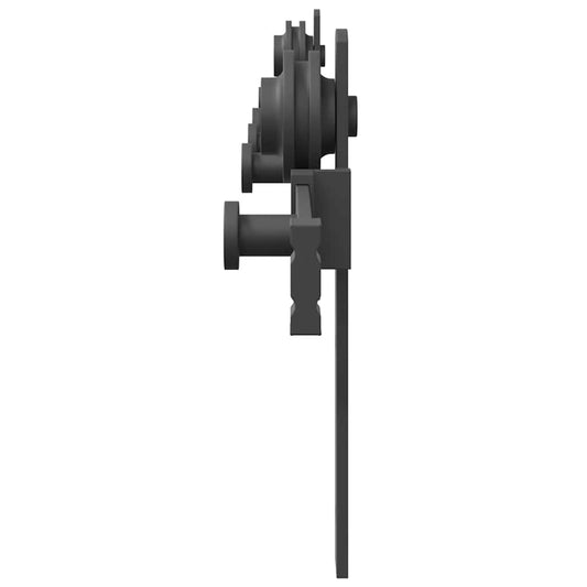 Utstyr for skyvedør 152 cm stål svart
