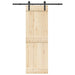 Utstyr for skyvedør 152 cm stål svart