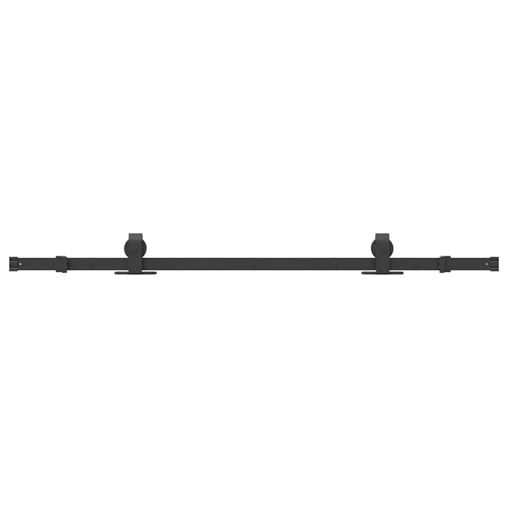 Utstyr for skyvedør 152,5 cm stål svart
