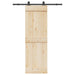 Utstyr for skyvedør 152,5 cm stål svart