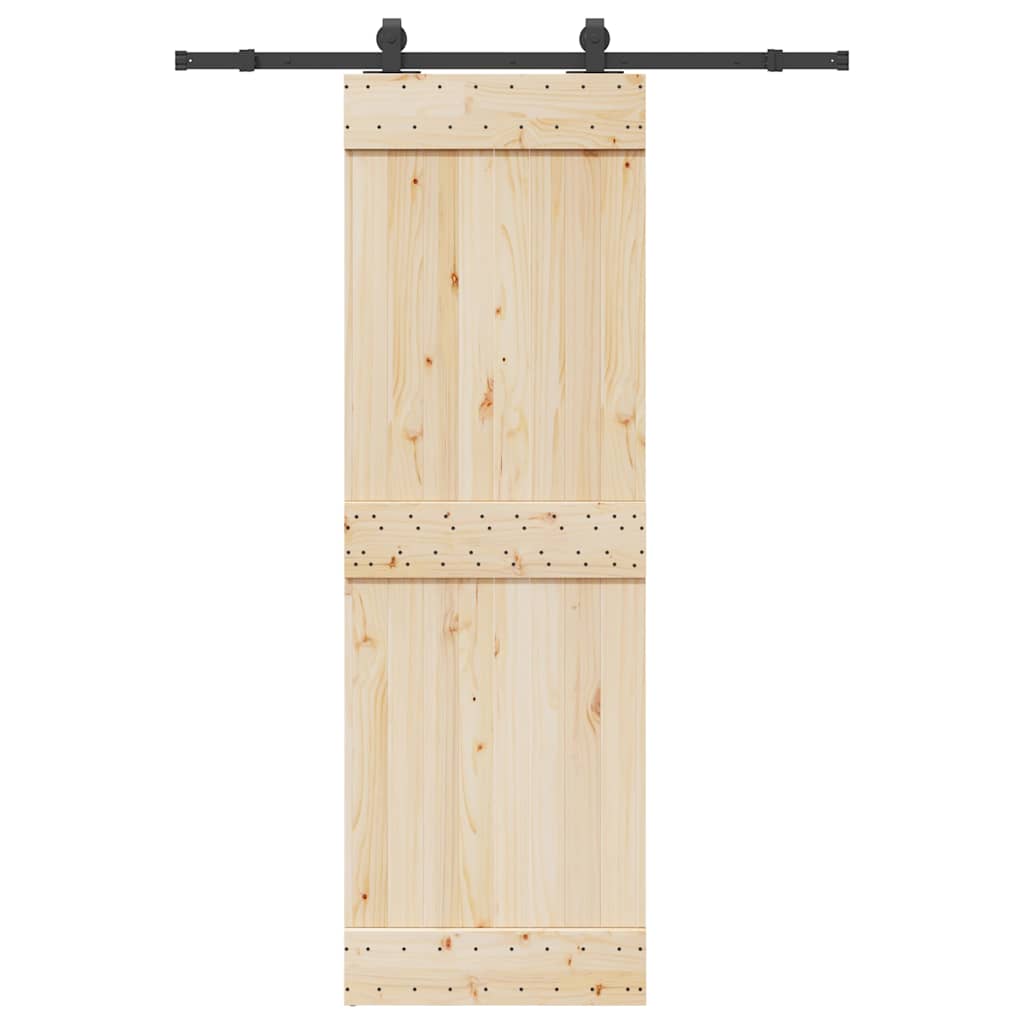 Utstyr for skyvedør 152,5 cm stål svart
