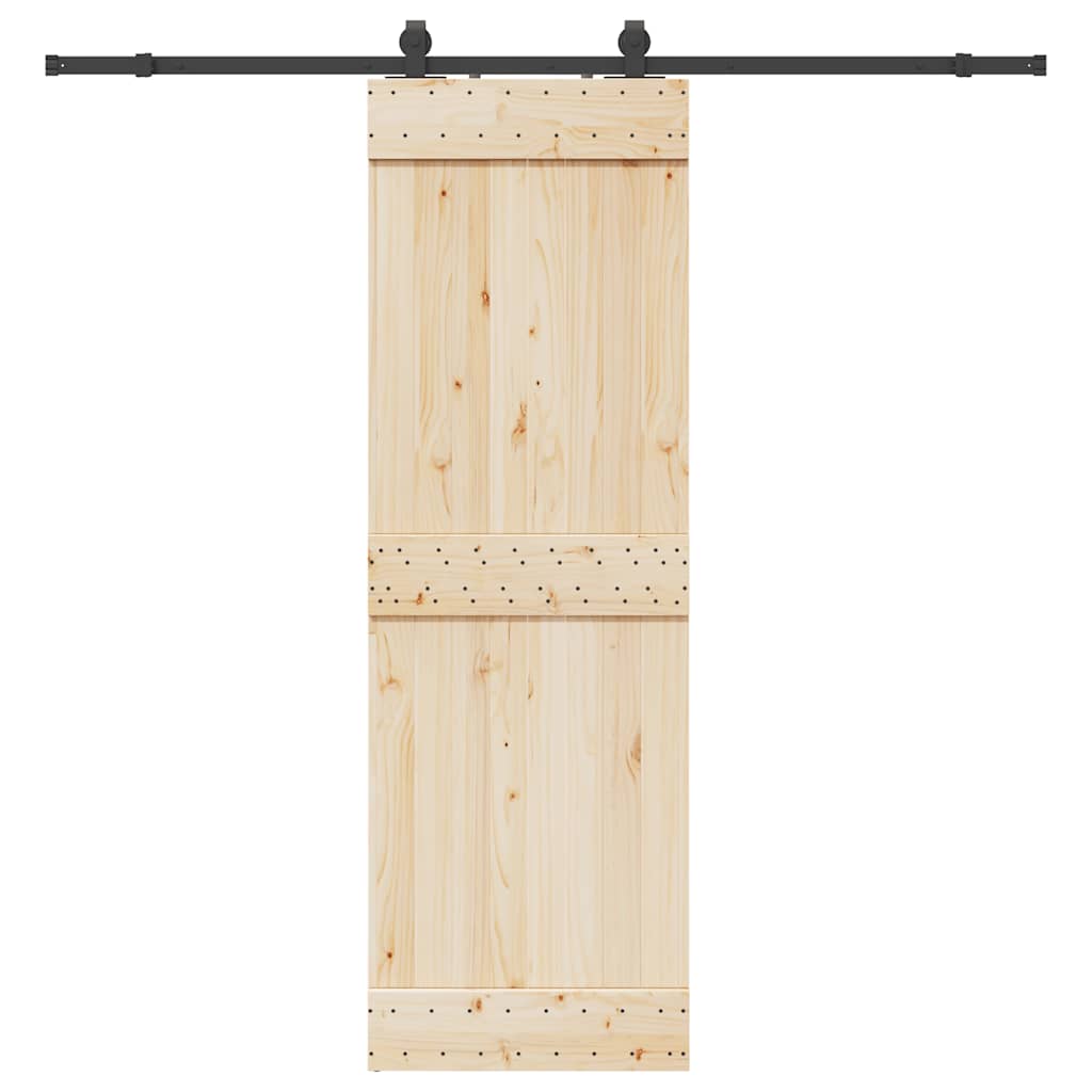 Utstyr for skyvedør 213 cm stål svart