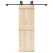 Utstyr for skyvedør 183 cm stål svart