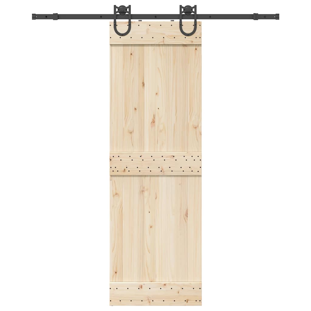 Utstyr for skyvedør 183 cm stål svart