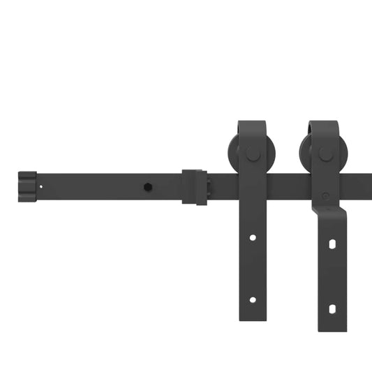 Utstyr for skyvedør 200 cm stål svart