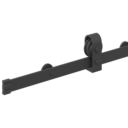 Utstyr for skyvedør 183 cm stål svart