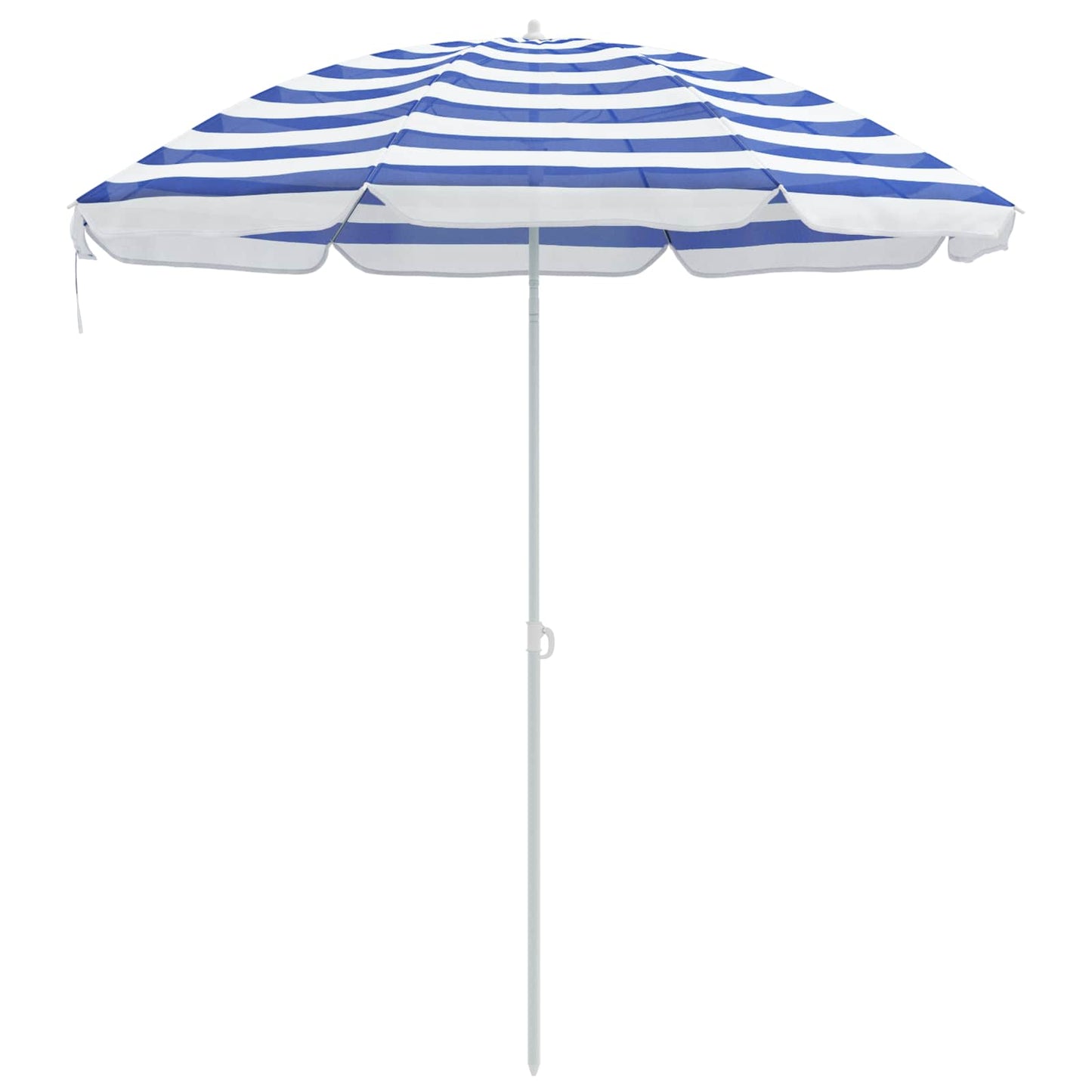 Hageparasol 170T polyester Blå og hvit