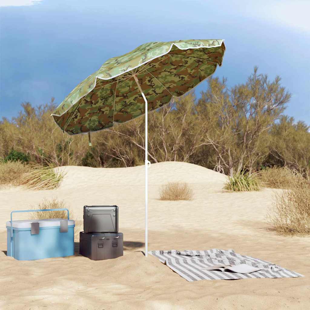 Hageparasol 240 cm 170T polyester Kamuflasje