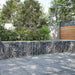 Gabionkurv med deksel 300x50x50 cm galvanisert jern
