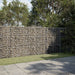 Gabionkurv med deksel 300x50x150 cm galvanisert jern