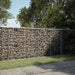 Gabionkurv med deksel 200x100x100 cm galvanisert jern