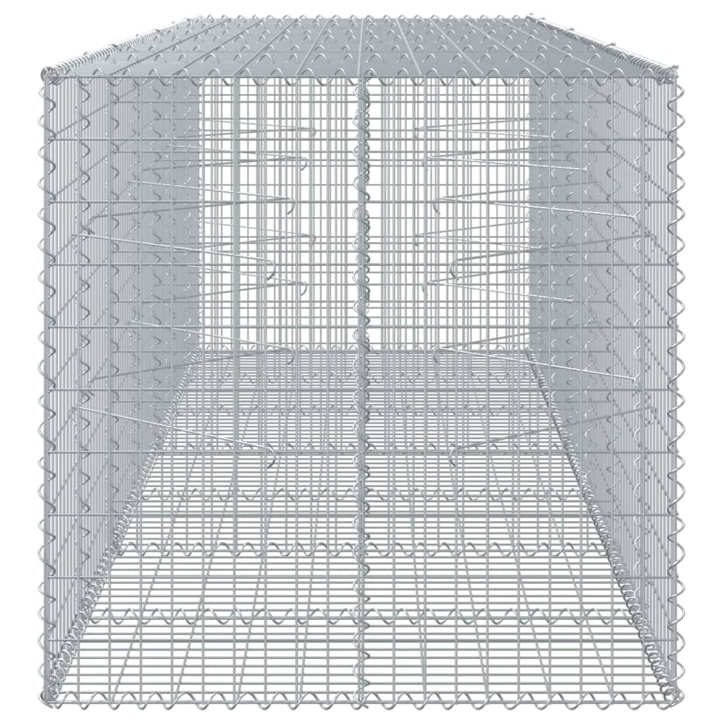Gabionkurv med deksel 350x100x100 cm galvanisert jern