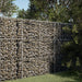 Gabionkurv med deksel 100x100x150 cm galvanisert jern