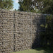 Gabionkurv med deksel 150x100x200 cm galvanisert jern