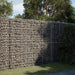 Gabionkurv med deksel 250x100x200 cm galvanisert jern