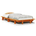 Sengeramme uten madrass voksbrun 90x190 cm heltre furu