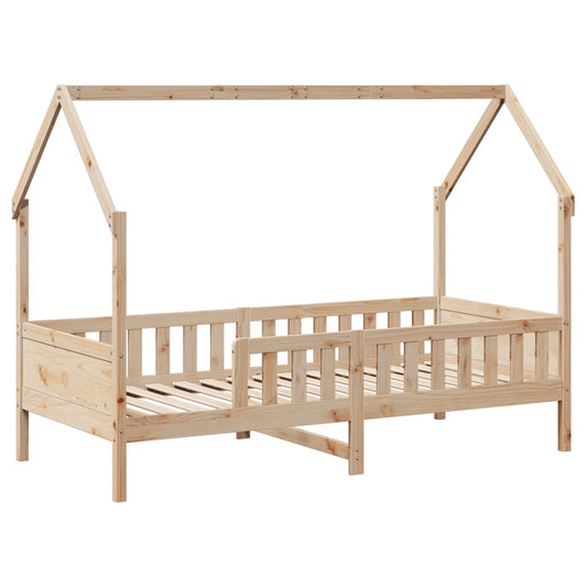 Barnesengeramme hus 90x200 cm heltre furu