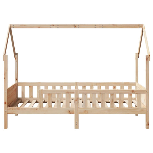 Barnesengeramme hus 90x200 cm heltre furu