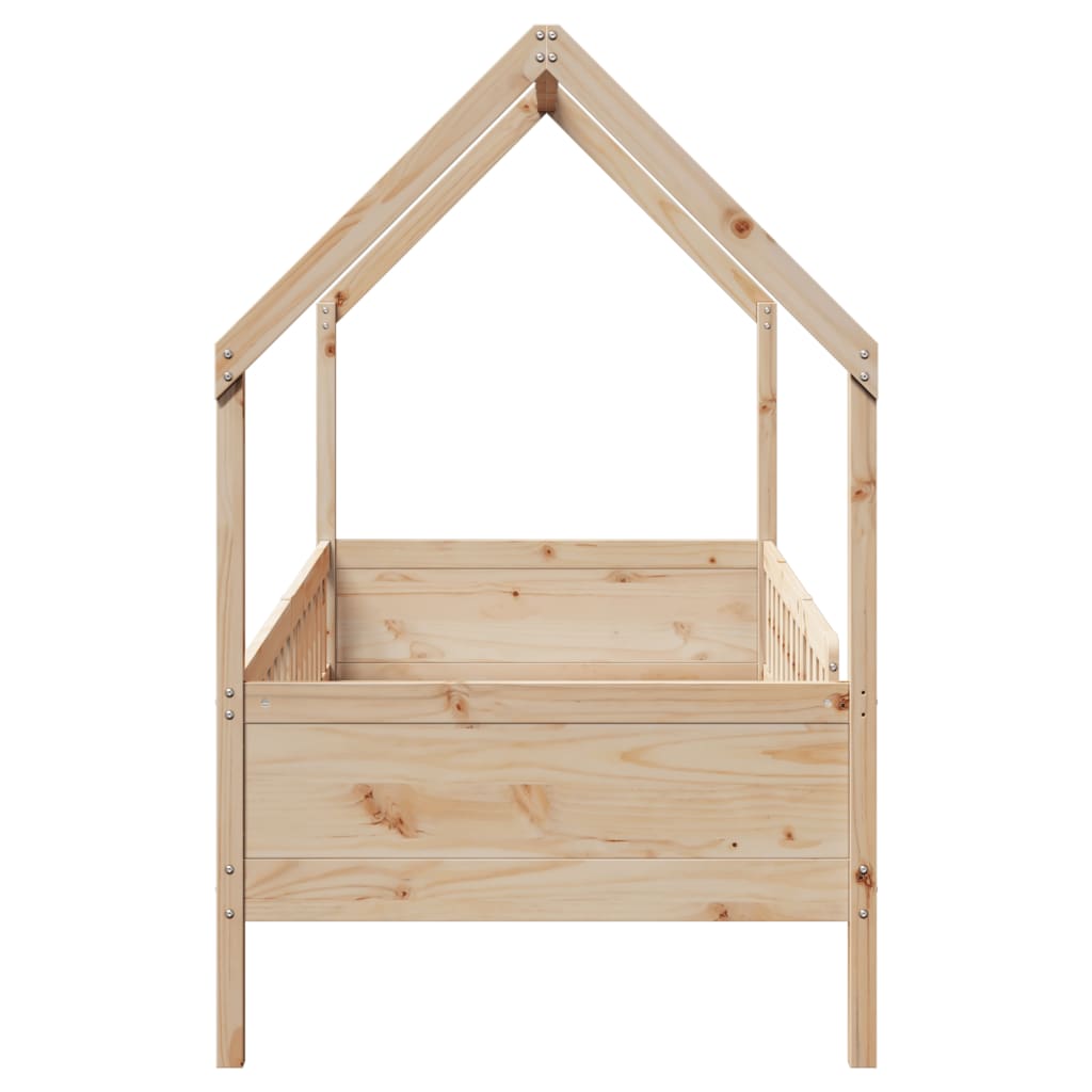 Barnesengeramme hus 90x200 cm heltre furu