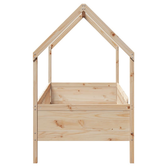 Barnesengeramme hus 90x200 cm heltre furu