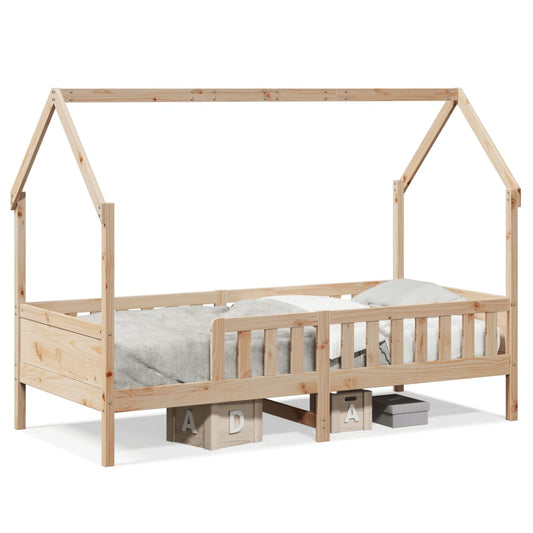 Barnesengeramme hus 90x200 cm heltre furu