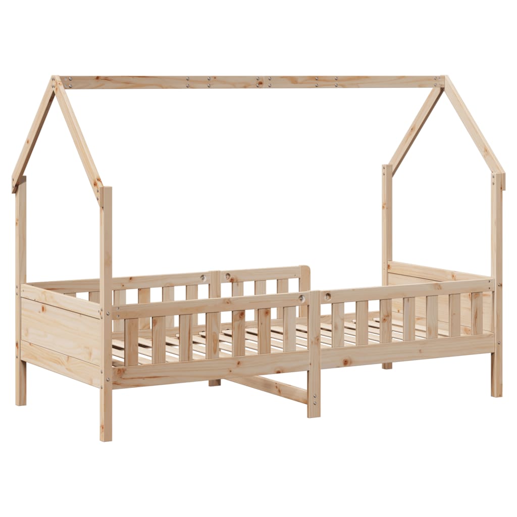 Barnesengeramme hus 90x190 cm heltre furu