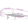Sengeramme uten madrass hvit 90x190 cm heltre furu