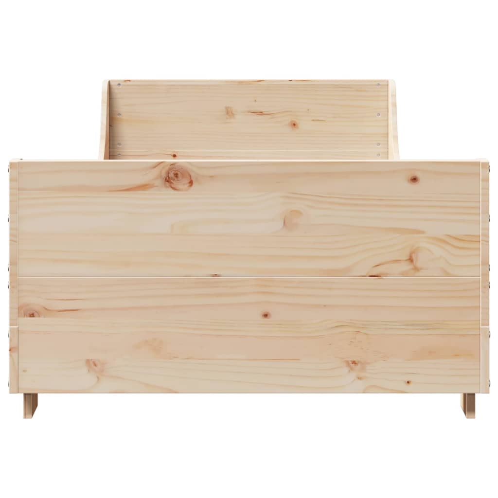 Sengeramme uten madrass 75x190 cm heltre furu