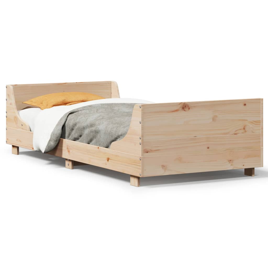 Sengeramme uten madrass 75x190 cm heltre furu