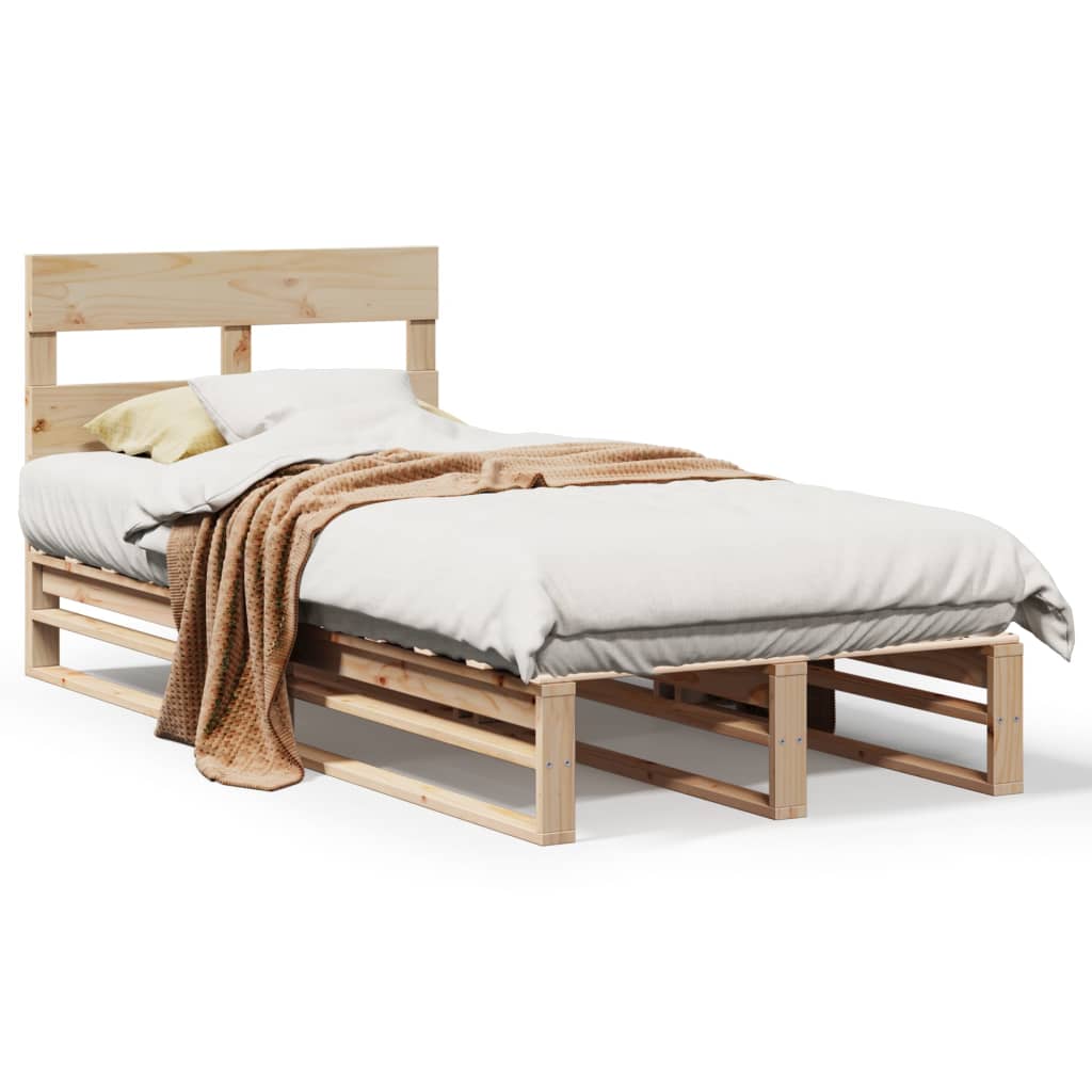Sengeramme uten madrass 75x190 cm heltre furu