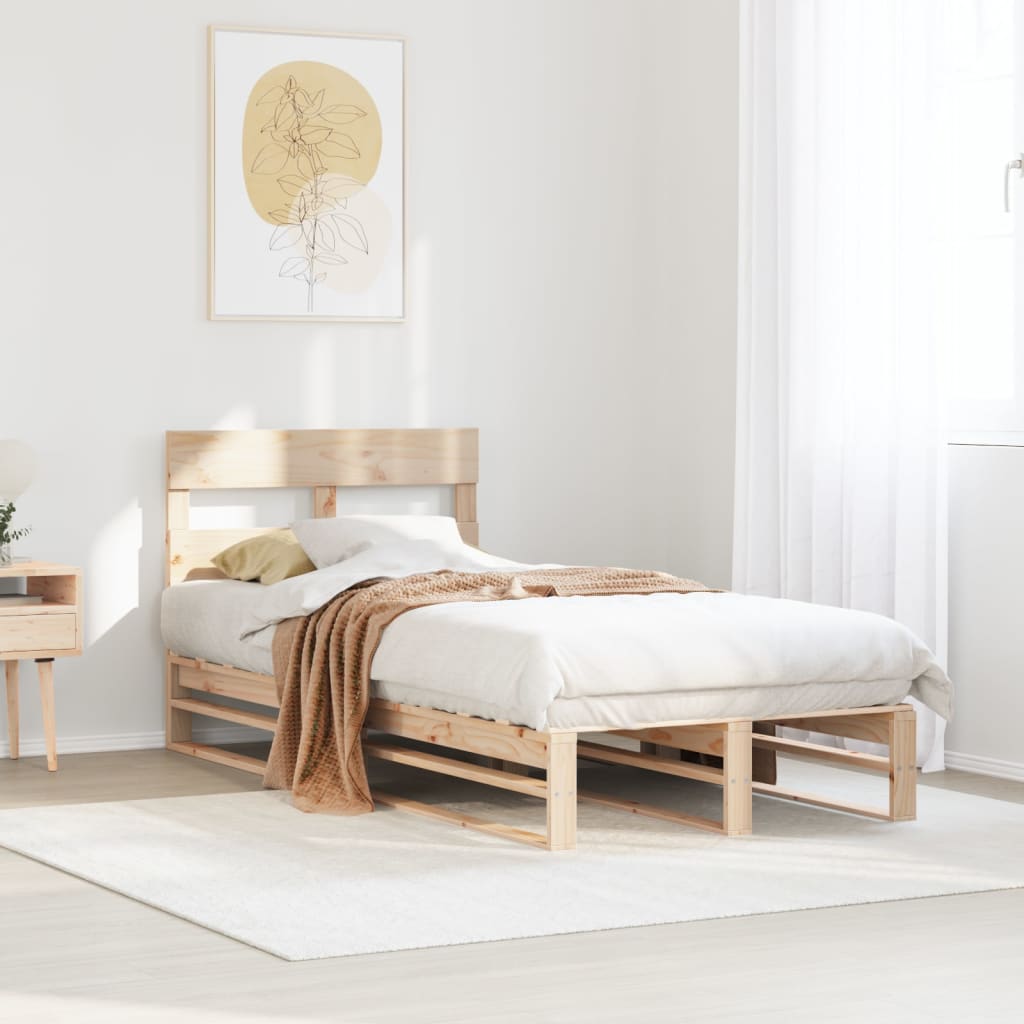 Sengeramme uten madrass 75x190 cm heltre furu
