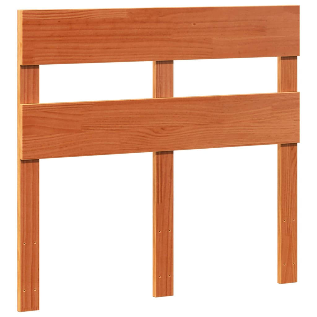 Sengeramme uten madrass voksbrun 75x190 cm heltre furu