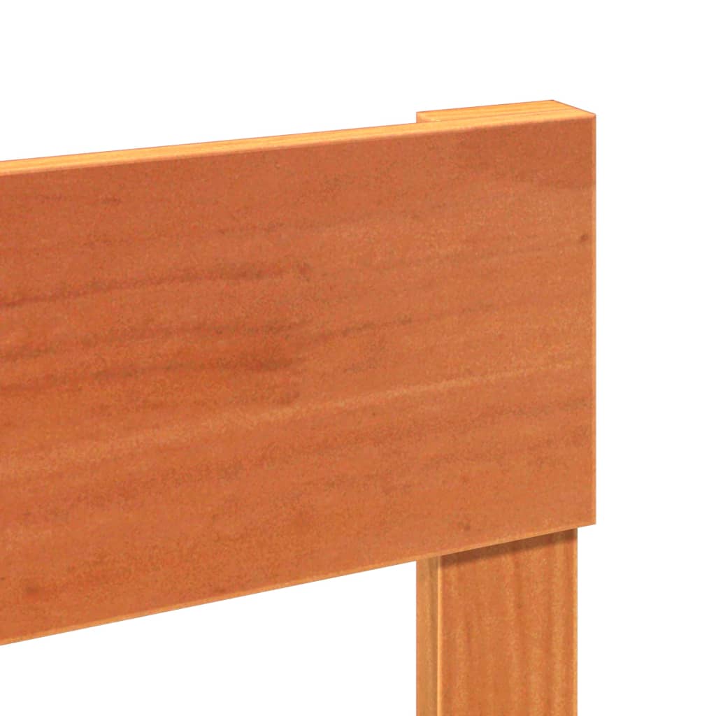 Sengeramme uten madrass voksbrun 75x190 cm heltre furu